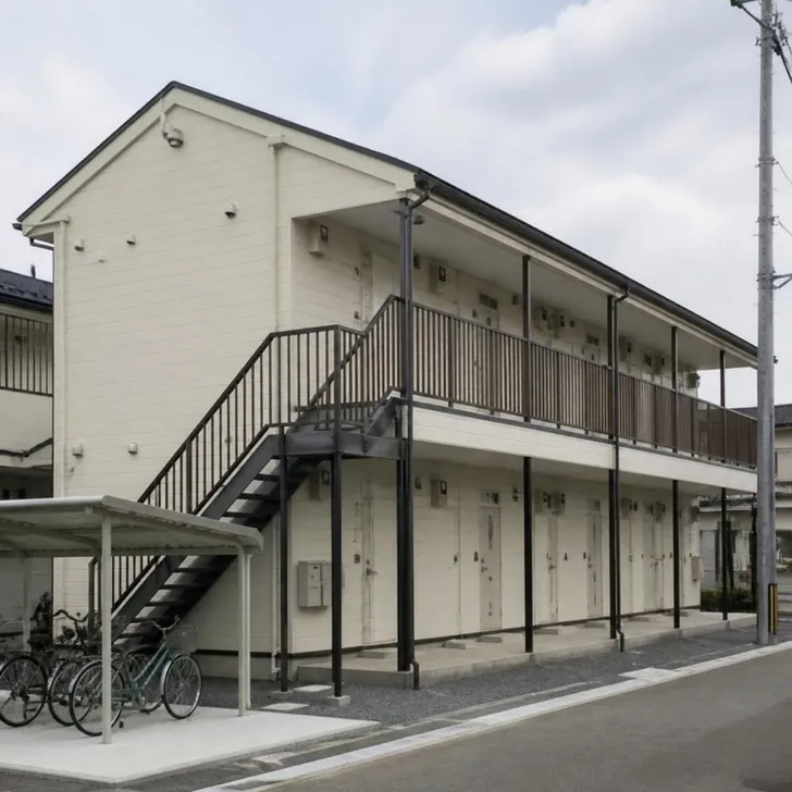 2階建ての木造アパート(イメージ)