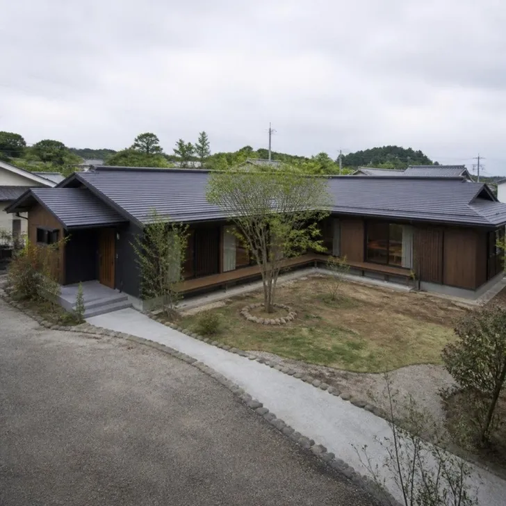 中庭のある広い平屋(イメージ)